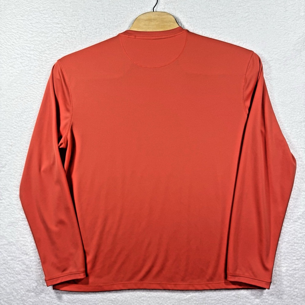 Reel Legends Shirt Mens XL Orange Long Sleeve Fish Freeline Performance Outdoors - Picture 2 of 5